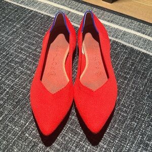 Bright Poppy Red Rothys- The Point- 6.5 GUC